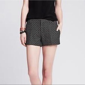 Banana Republic Black/Diamond Jacquard Short